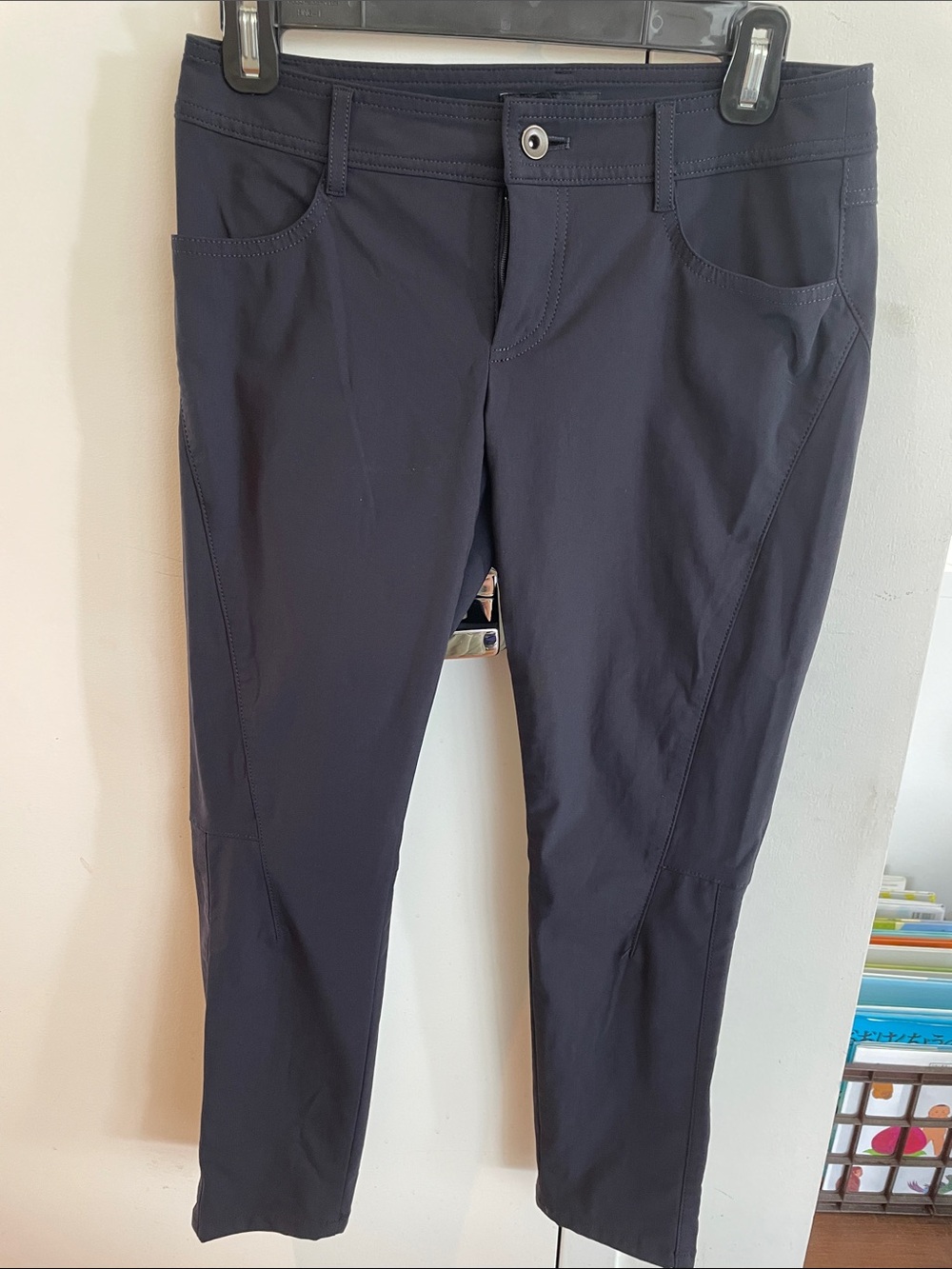 Comme Ca (Japanese brand) navy blue stretch pants
